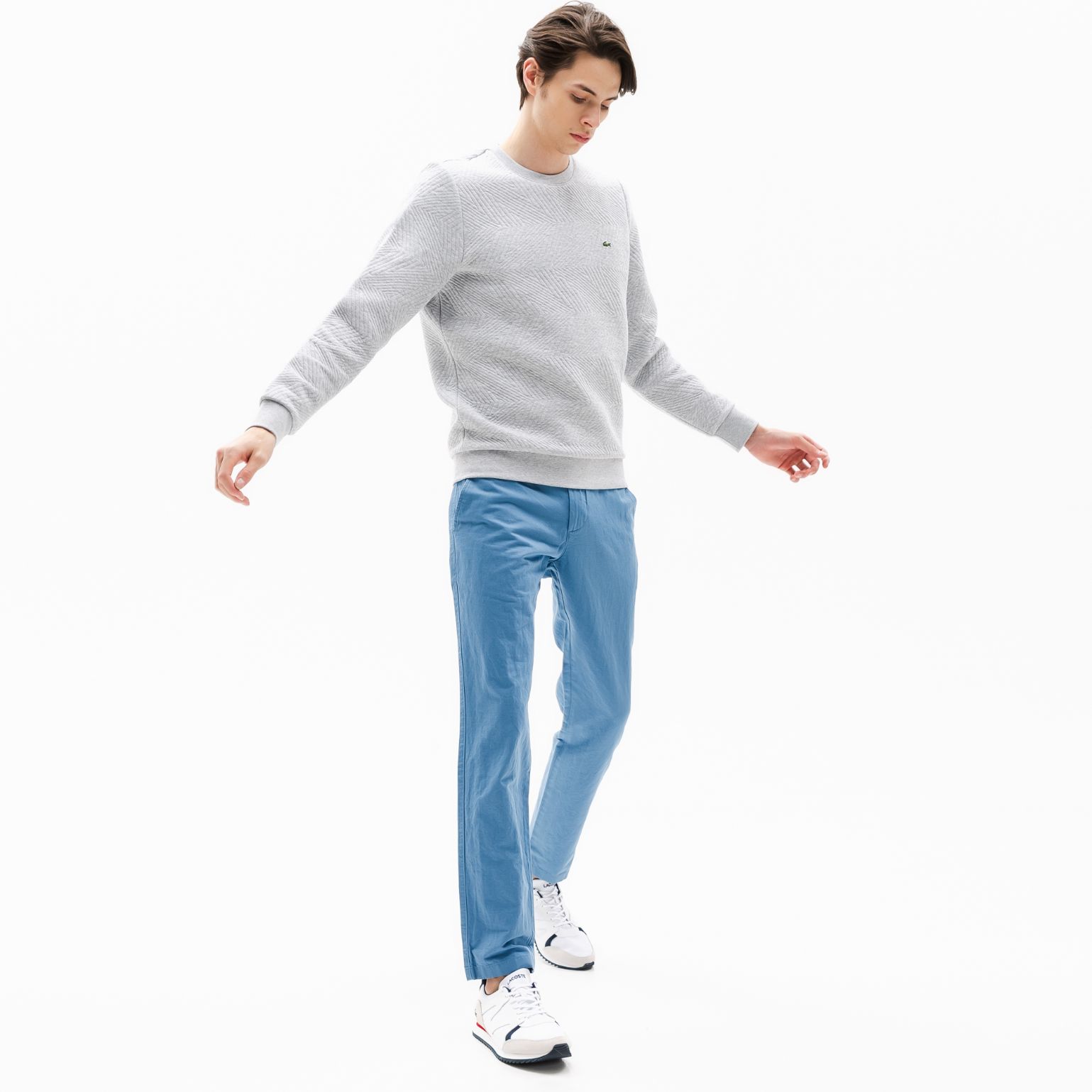 Брюки Lacoste , цвет голубой, для мужчин Брюки Lacoste , цвет голубой, для мужчин