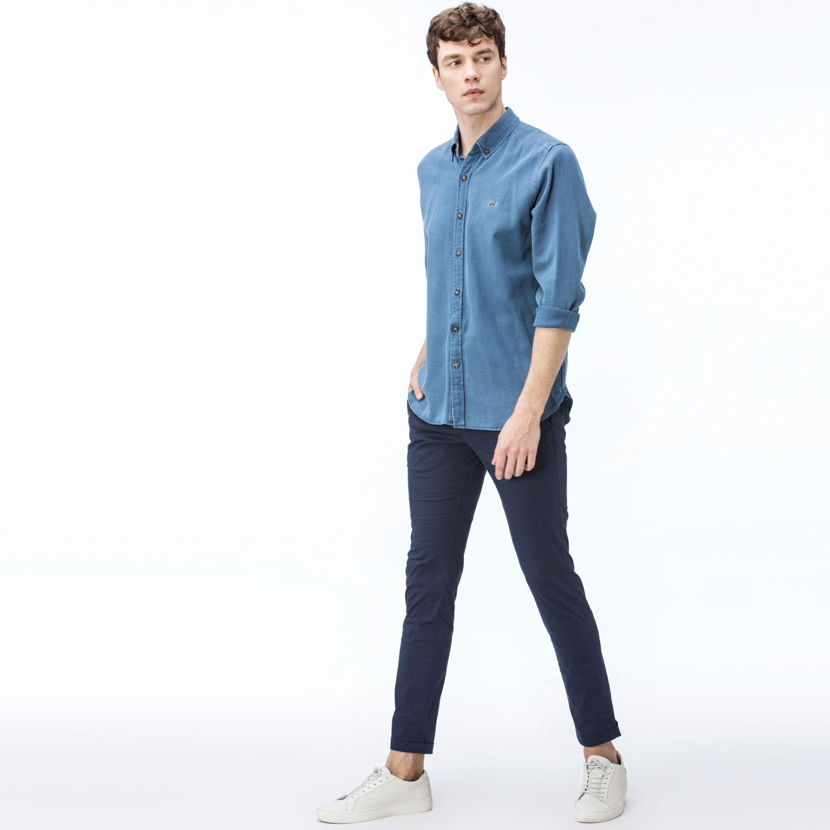 Брюки Lacoste , цвет белый, для мужчин Брюки Lacoste , цвет белый, для мужчин