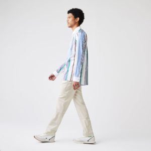 Брюки Lacoste , цвет белый, для мужчин Брюки Lacoste , цвет белый, для мужчин