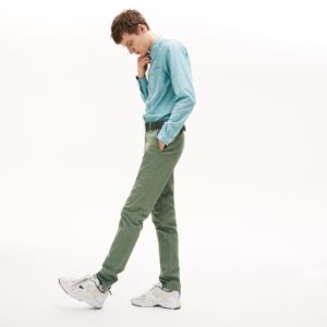 Брюки Lacoste , цвет зеленый, для мужчин