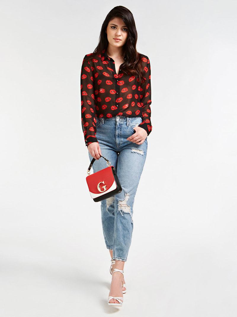 СУМОЧКА НА РЕМНЕ GENEVIEVE ЛОГОТИП Guess СУМОЧКА НА РЕМНЕ GENEVIEVE ЛОГОТИП Guess