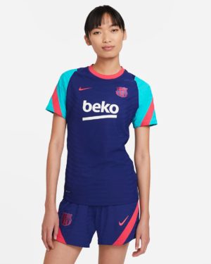 Женская игровая футболка с коротким рукавом FC Barcelona VaporKnit Strike FC Barcelona VaporKnit Strike