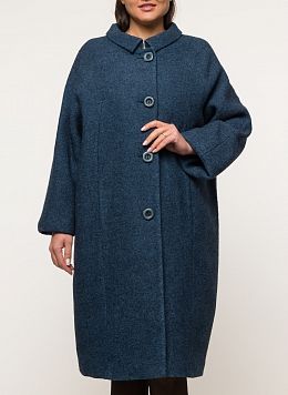 Пальто прямое шерстяное 45, КАЛЯЕВ