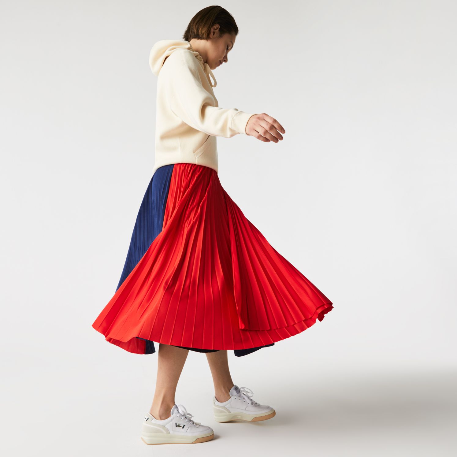 Юбка Lacoste , цвет разноцветный, для женщин Юбка Lacoste , цвет разноцветный, для женщин
