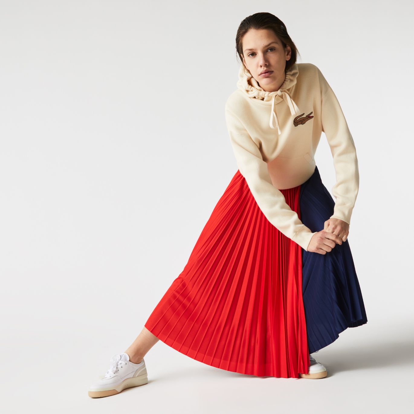 Юбка Lacoste , цвет разноцветный, для женщин Юбка Lacoste , цвет разноцветный, для женщин