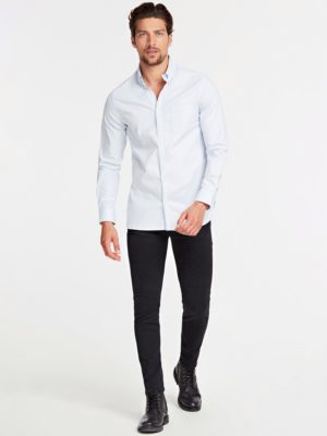 РУБАШКА ИЗ ТКАНИ ОКСФОРД Guess
