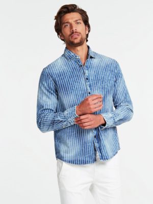 ДЖИНСОВАЯ РУБАШКА СТАНДАРТНОГО ПОКРОЯ Guess