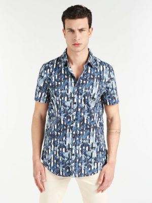 РУБАШКА СО СПЛОШНЫМ ПРИНТОМ Guess