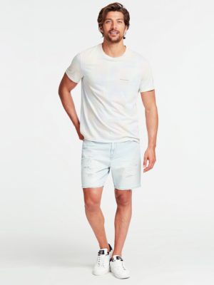 ФУТБОЛКА ИЗ ХЛОПКА ОКРАСКИ «ТАЙ-ДАЙ» Guess