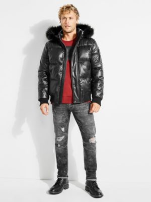 КУРТКА С ЭФФЕКТОМ ПРОПИТКИ Guess