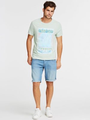 ФУТБОЛКА С ПРИНТОМ СПЕРЕДИ Guess