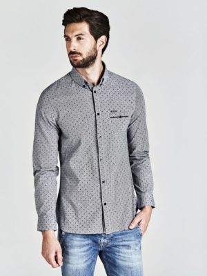 РУБАШКА С МИКРОРИСУНКОМ Guess