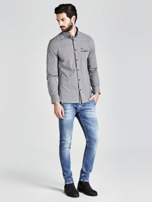 РУБАШКА С МИКРОРИСУНКОМ Guess