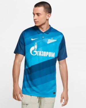 Мужское футбольное джерси из домашней формы ФК «Зенит» 2020/21 Stadium Домашняя форма ФК «Зенит» 2020/21 Stadium