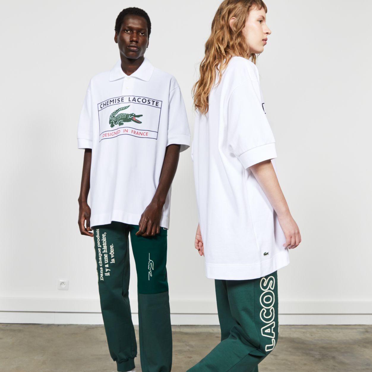 Рубашка Lacoste Fashion Show , цвет белый, для мужчин Рубашка Lacoste Fashion Show , цвет белый, для мужчин