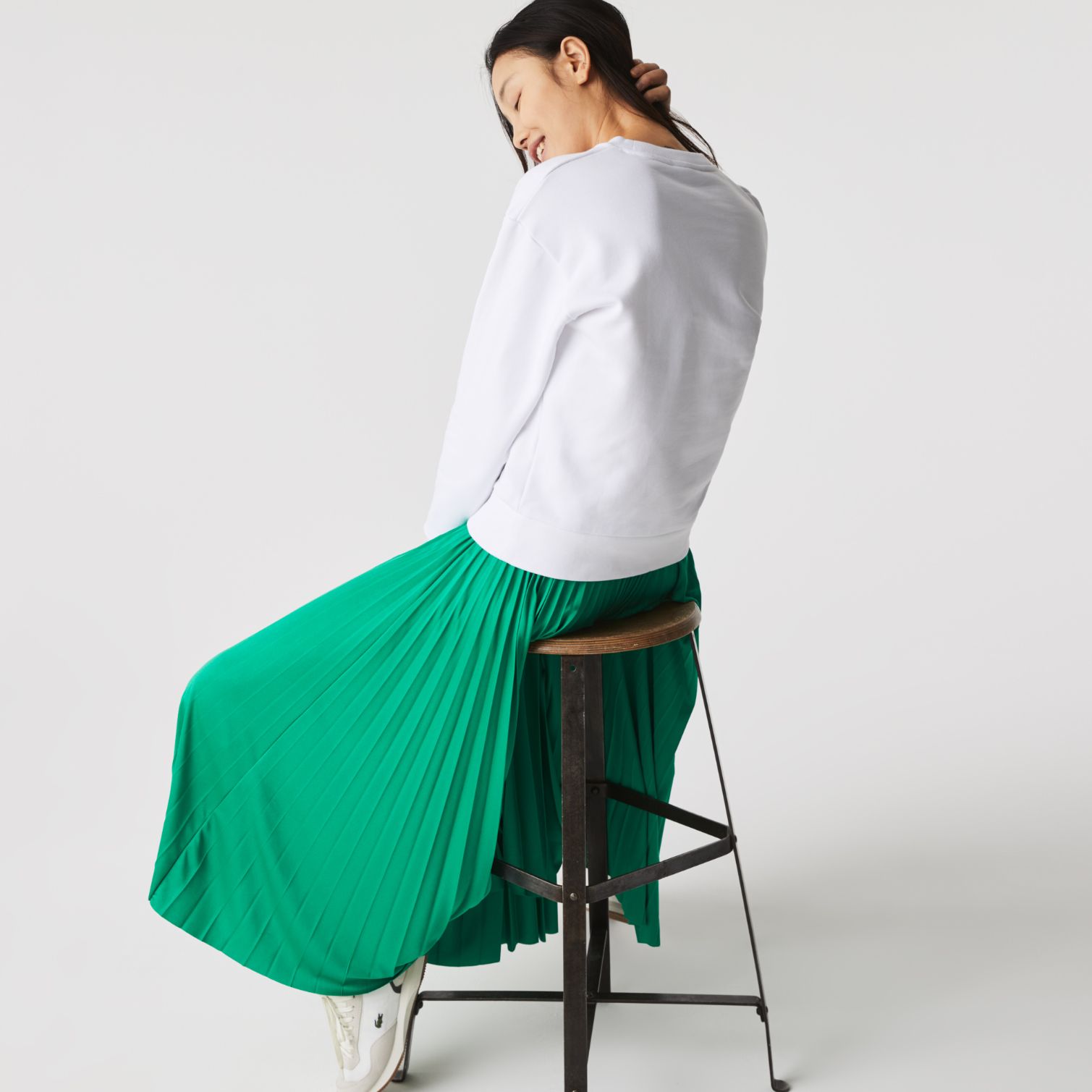 Толстовка Lacoste , цвет белый, для женщин Толстовка Lacoste , цвет белый, для женщин