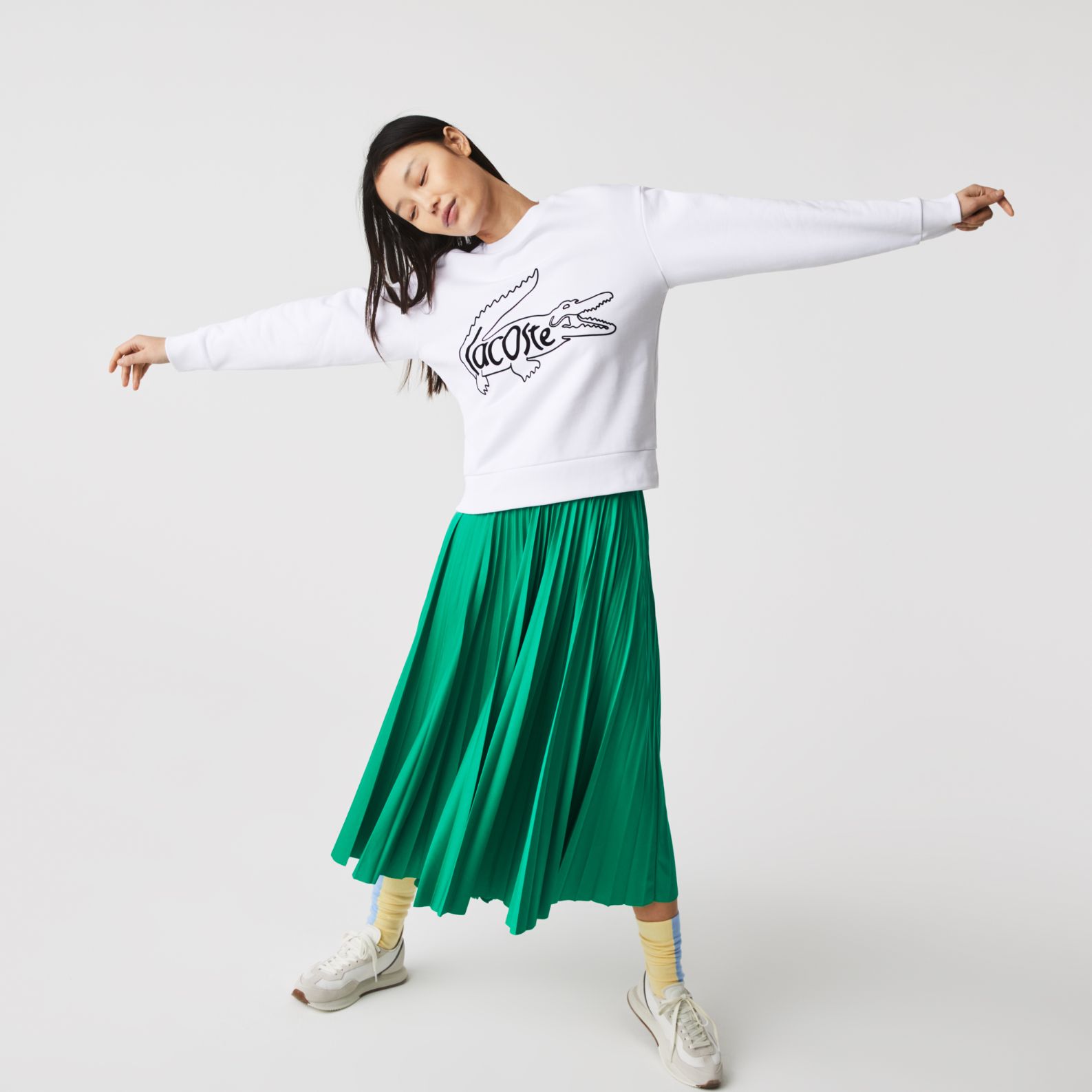 Толстовка Lacoste , цвет белый, для женщин Толстовка Lacoste , цвет белый, для женщин