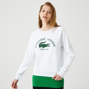 Толстовка Lacoste , цвет белый, для женщин Толстовка Lacoste , цвет белый, для женщин