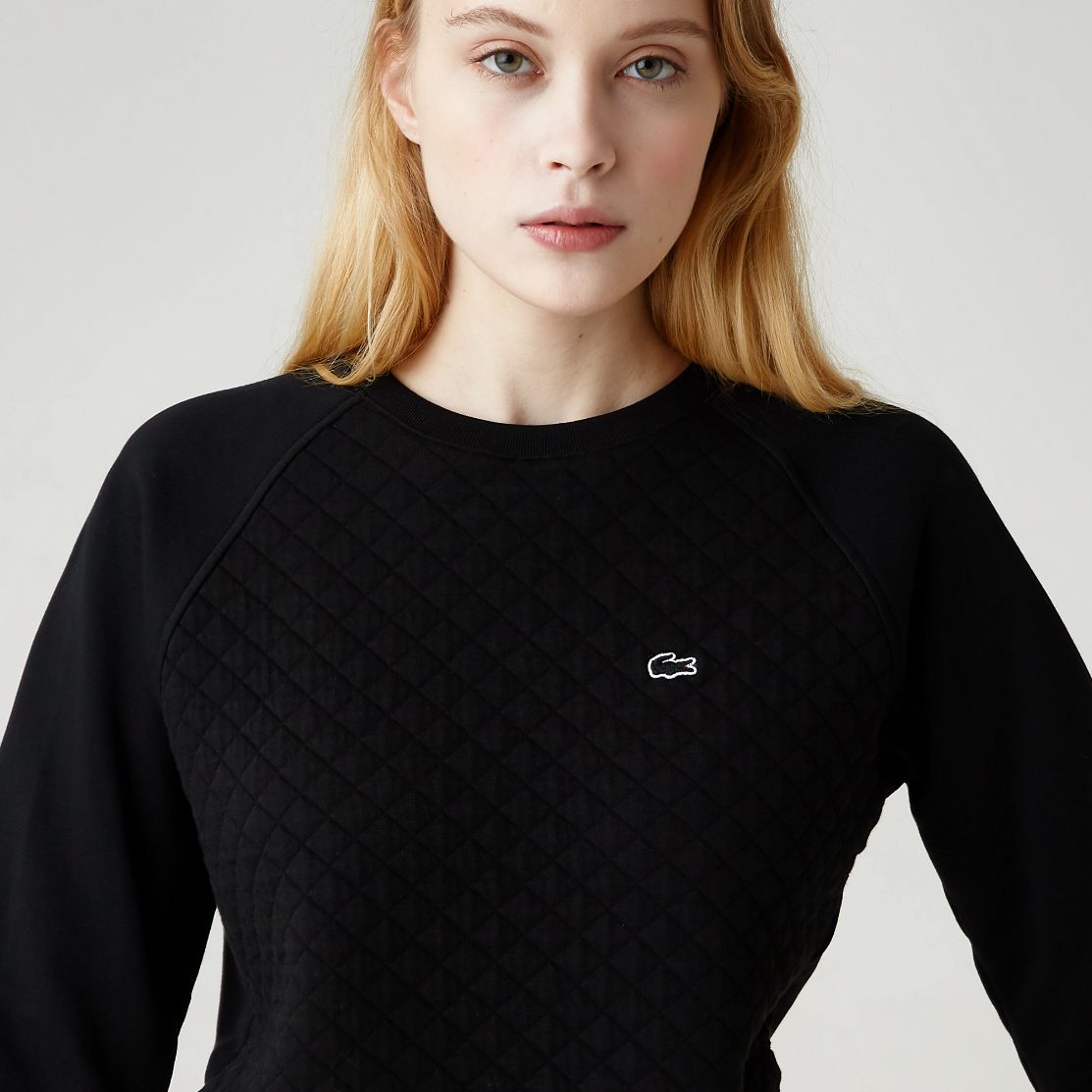 Толстовка Lacoste , цвет черный, для женщин Толстовка Lacoste , цвет черный, для женщин