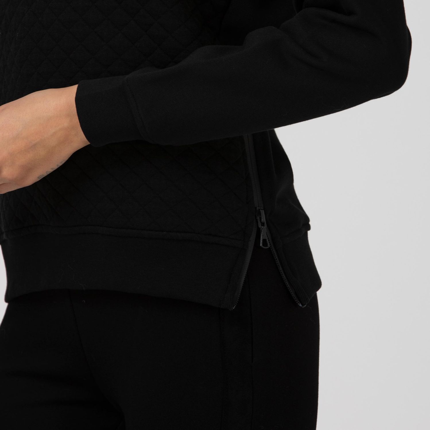 Толстовка Lacoste , цвет черный, для женщин Толстовка Lacoste , цвет черный, для женщин