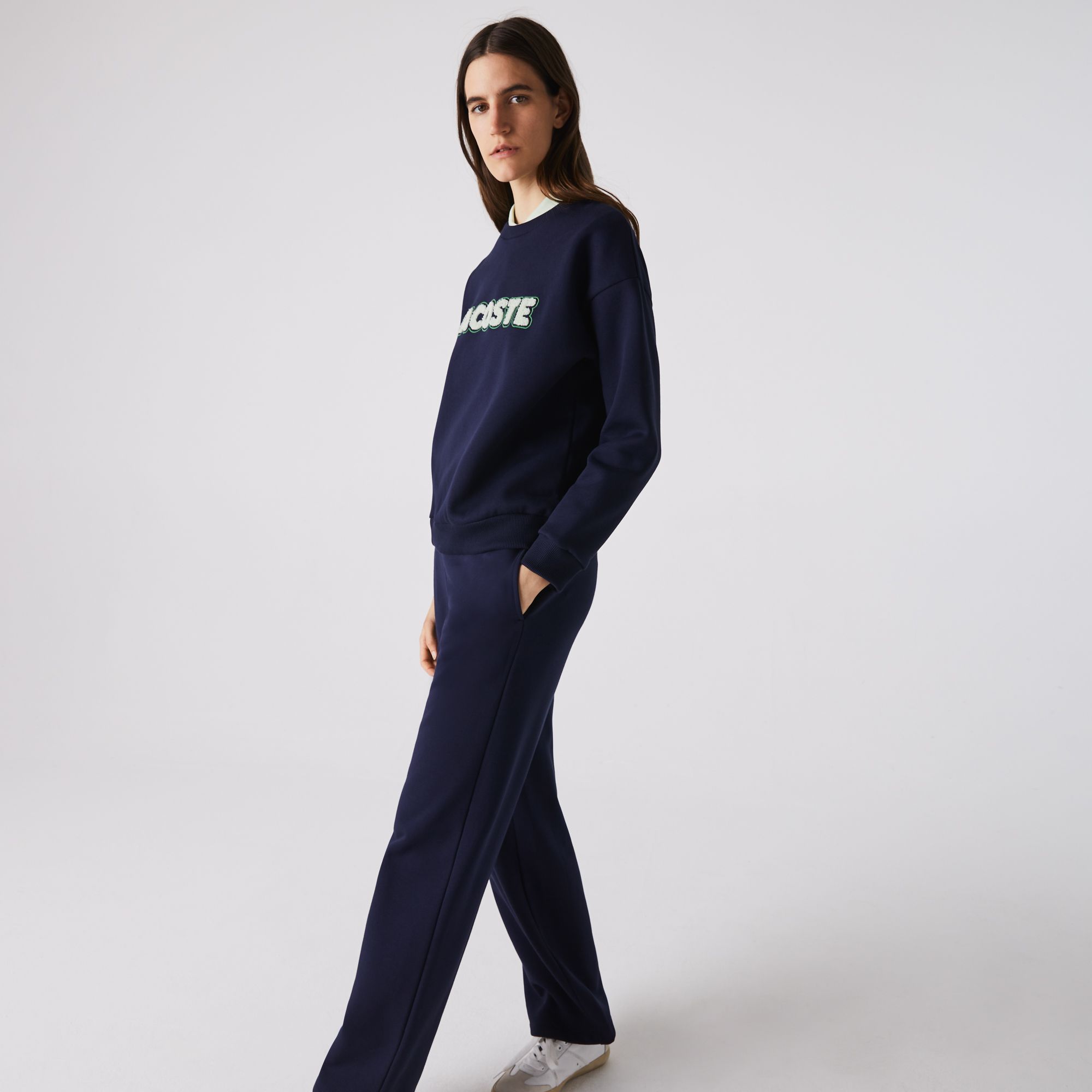 Толстовка Lacoste , цвет синий, для женщин Толстовка Lacoste , цвет синий, для женщин