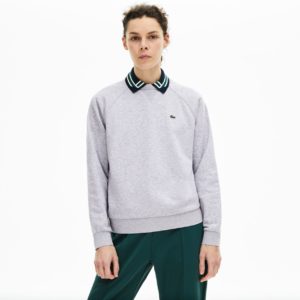 Толстовка Lacoste , цвет серый, для женщин Толстовка Lacoste , цвет серый, для женщин
