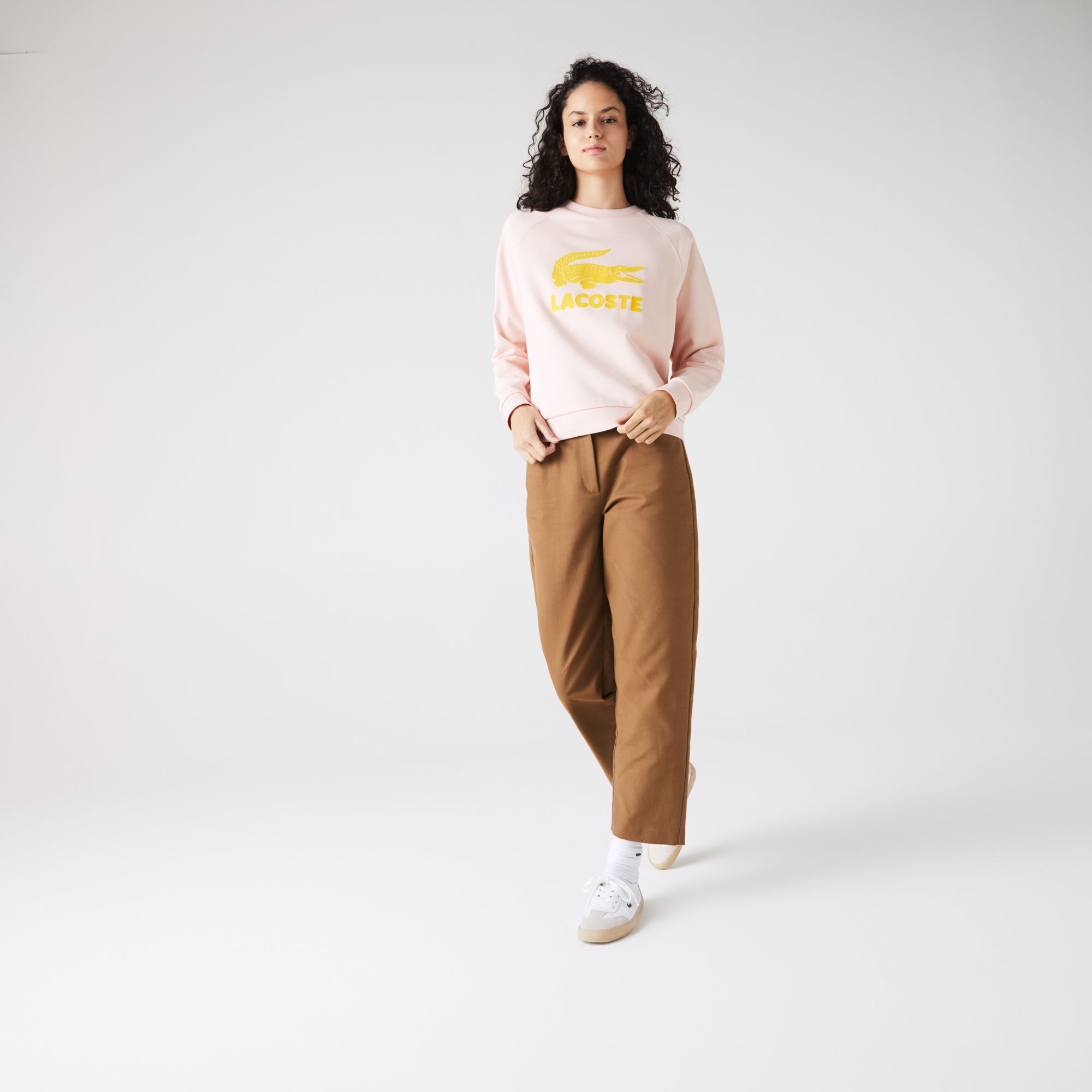 Толстовка Lacoste , цвет розовый, для женщин Толстовка Lacoste , цвет розовый, для женщин