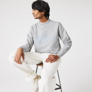 Толстовка Lacoste , цвет серый, для мужчин Толстовка Lacoste , цвет серый, для мужчин