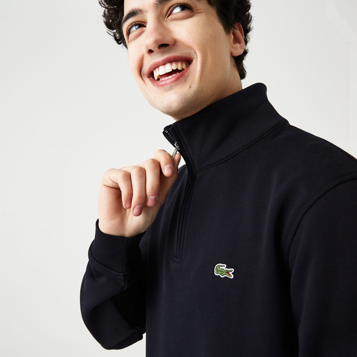 Толстовка Lacoste , цвет черный, для мужчин Толстовка Lacoste , цвет черный, для мужчин