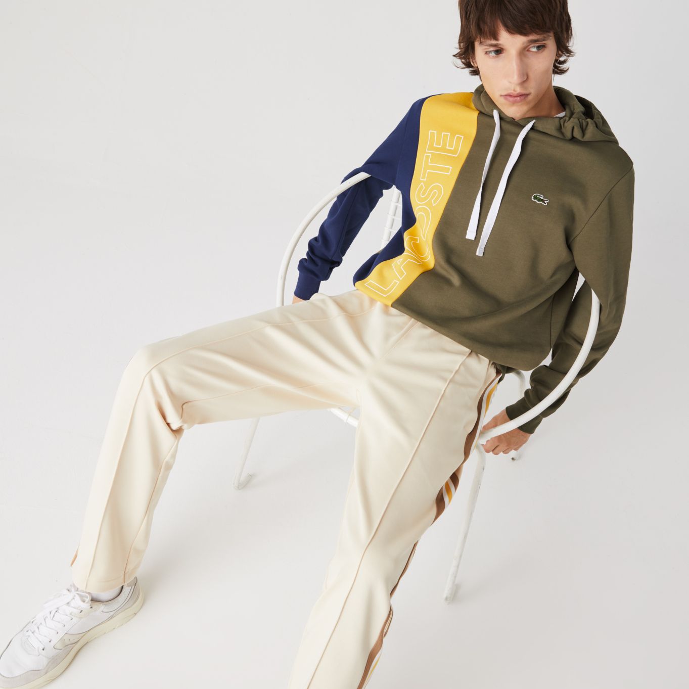 Толстовка Lacoste , цвет разноцветный, для мужчин Толстовка Lacoste , цвет разноцветный, для мужчин