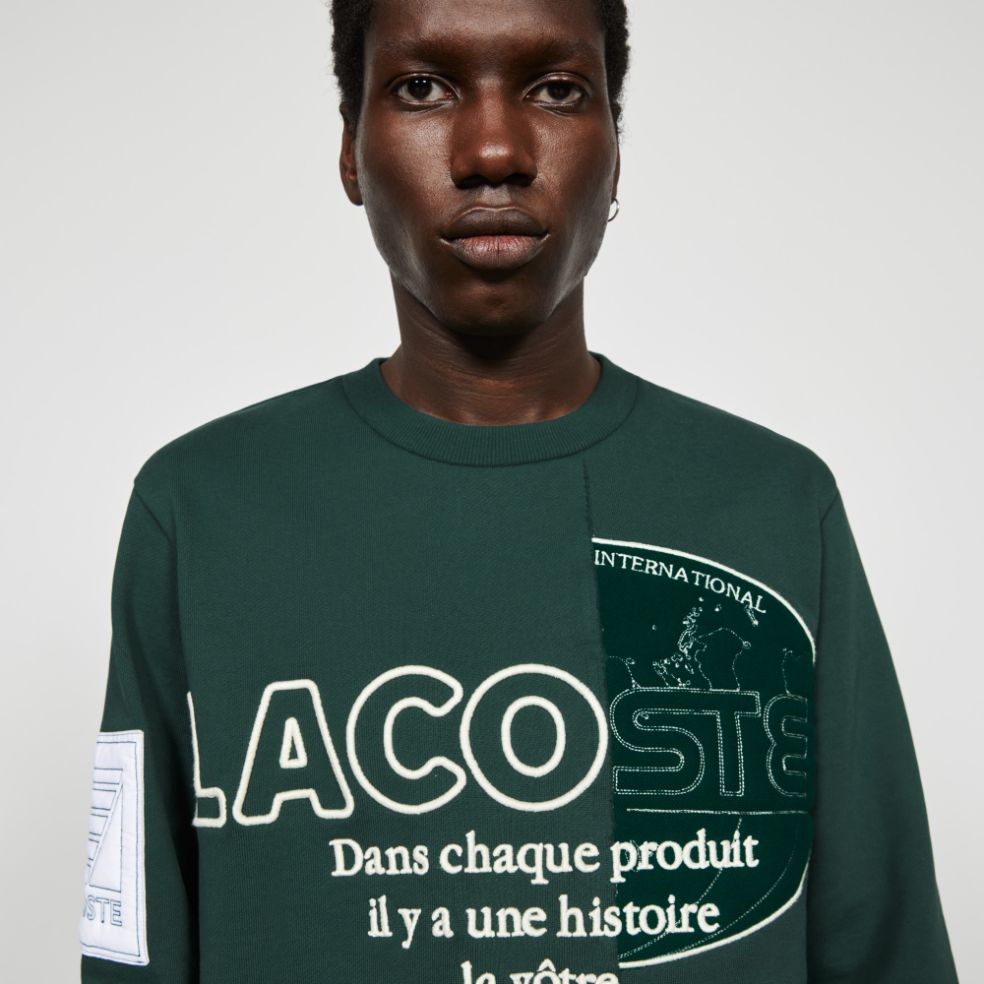 Толстовка Lacoste Fashion Show , цвет зеленый, для мужчин Толстовка Lacoste Fashion Show , цвет зеленый, для мужчин