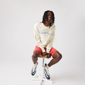 Толстовка Lacoste , цвет белый, для мужчин Толстовка Lacoste , цвет белый, для мужчин