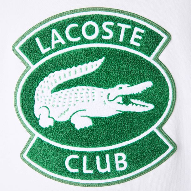 Толстовка Lacoste , цвет белый, для мужчин Толстовка Lacoste , цвет белый, для мужчин
