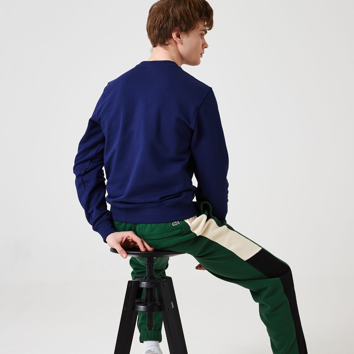 Толстовка Lacoste , цвет синий, для мужчин Толстовка Lacoste , цвет синий, для мужчин