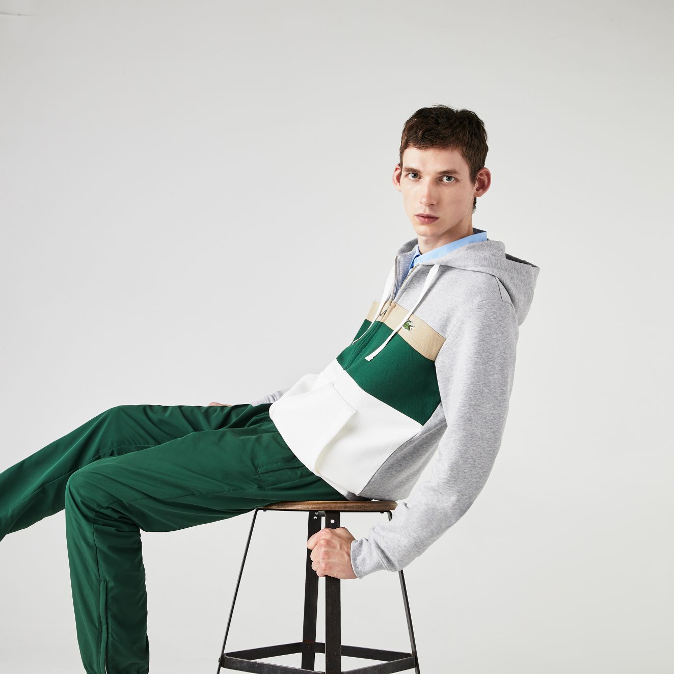 Толстовка Lacoste , цвет разноцветный, для мужчин Толстовка Lacoste , цвет разноцветный, для мужчин