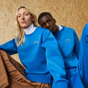 Толстовка Lacoste Unisex FASHION SHOW , цвет голубой, для мужчин