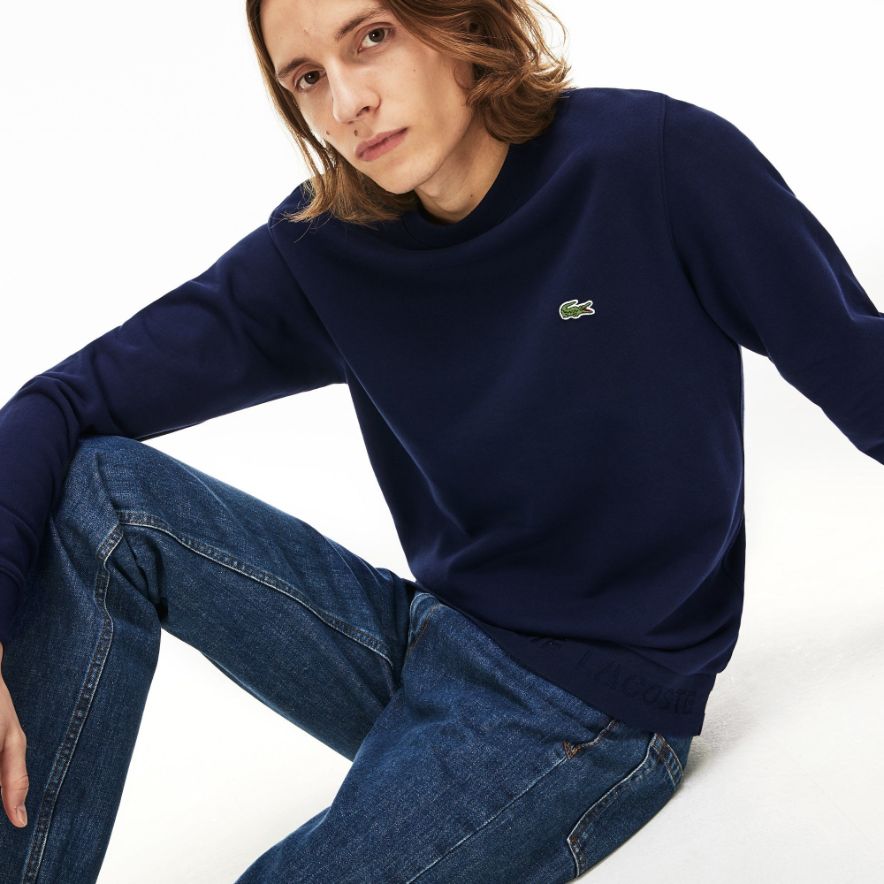 Толстовка Lacoste , цвет синий, для мужчин Толстовка Lacoste , цвет синий, для мужчин