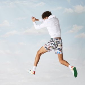 Толстовка Lacoste POLAROID , цвет белый, для мужчин