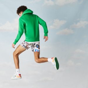 Толстовка Lacoste POLAROID , цвет зеленый, для мужчин