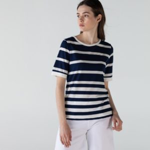 Футболка Lacoste , цвет серый, для женщин Футболка Lacoste , цвет серый, для женщин