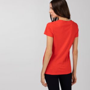 Футболка Lacoste , цвет красный, для женщин