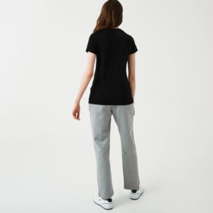 Футболка Lacoste , цвет черный, для женщин