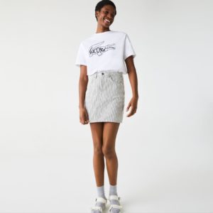 Футболка Lacoste , цвет белый, для женщин