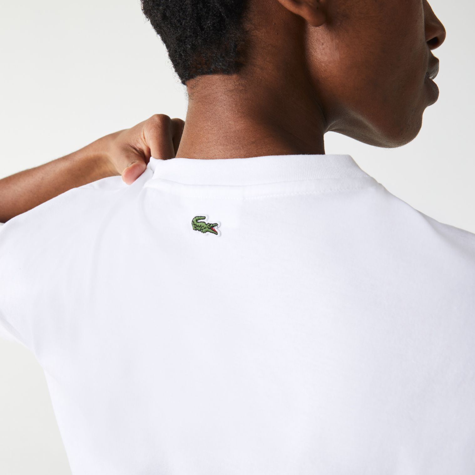 Футболка Lacoste , цвет белый, для женщин Футболка Lacoste , цвет белый, для женщин