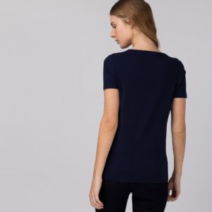 Футболка Lacoste , цвет синий, для женщин