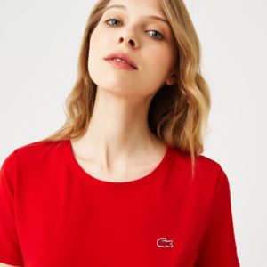 Футболка Lacoste , цвет красный, для женщин