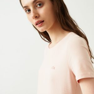Футболка Lacoste , цвет розовый, для женщин