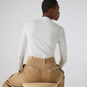 Футболка Lacoste L!VE , цвет белый, для женщин