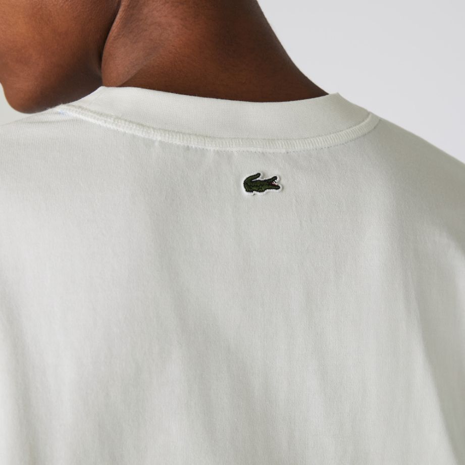 Футболка Lacoste L!VE , цвет белый, для женщин Футболка Lacoste L!VE , цвет белый, для женщин