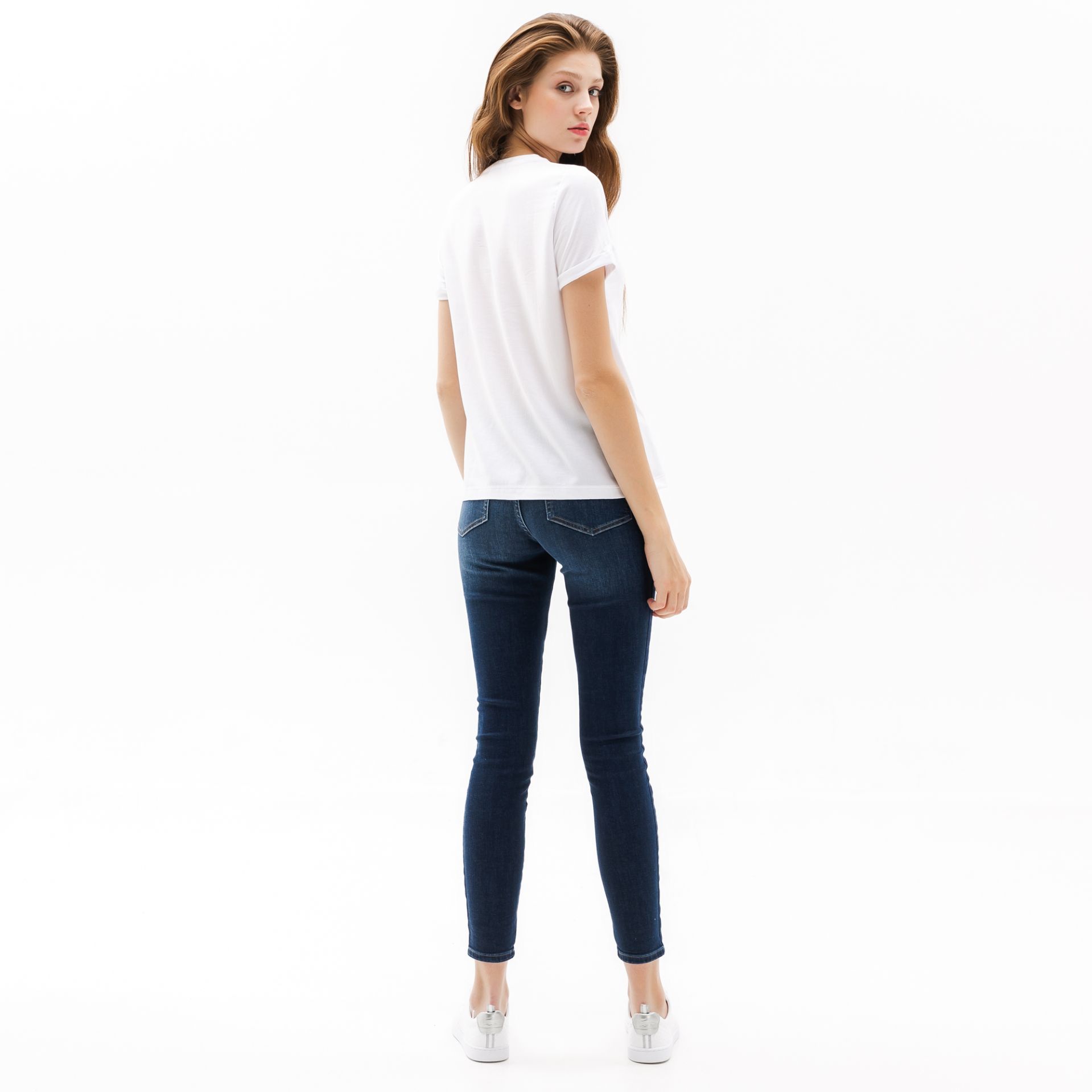 Футболка Lacoste , цвет белый, для женщин Футболка Lacoste , цвет белый, для женщин